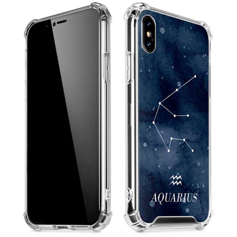Aquarius Constellation iPhone XS Max Clear Case